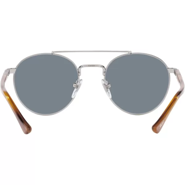 Persol Po1011s Square SunglassesSilverLight Blue