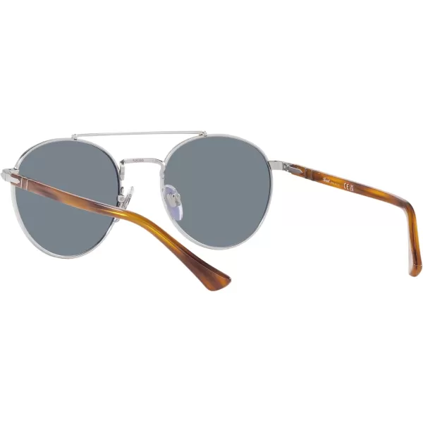 Persol Po1011s Square SunglassesSilverLight Blue