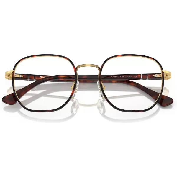 Persol Po1014vj Square Prescription Eyewear FramesGoldHavanaDemo Lens