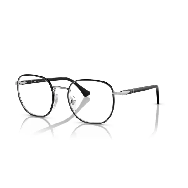Persol Po1014vj Square Prescription Eyewear FramesSilverBlackDemo Lens