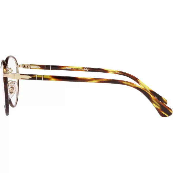 Persol Po2410vj Round Prescription Eyewear FramesGoldCaffeDemo Lens