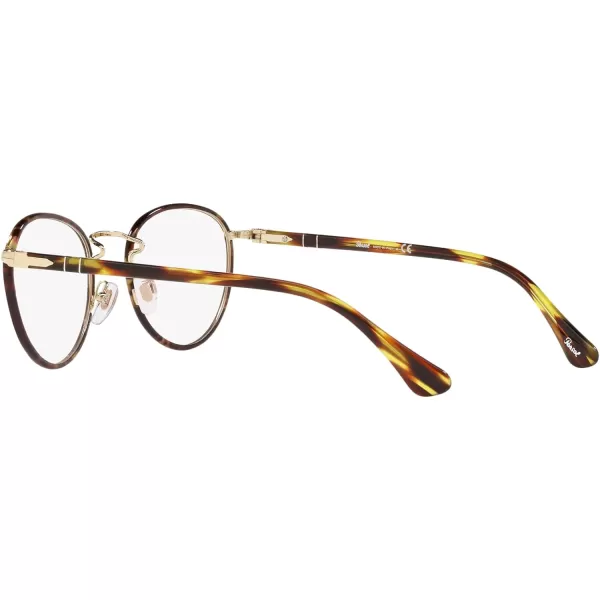 Persol Po2410vj Round Prescription Eyewear FramesGoldCaffeDemo Lens