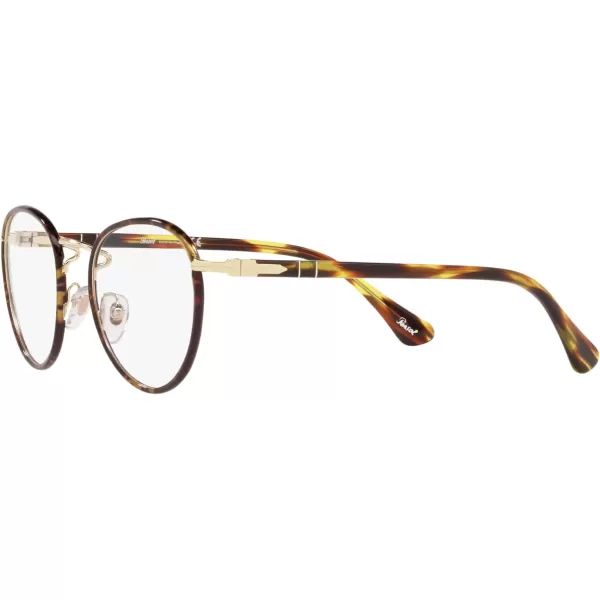 Persol Po2410vj Round Prescription Eyewear FramesGoldCaffeDemo Lens