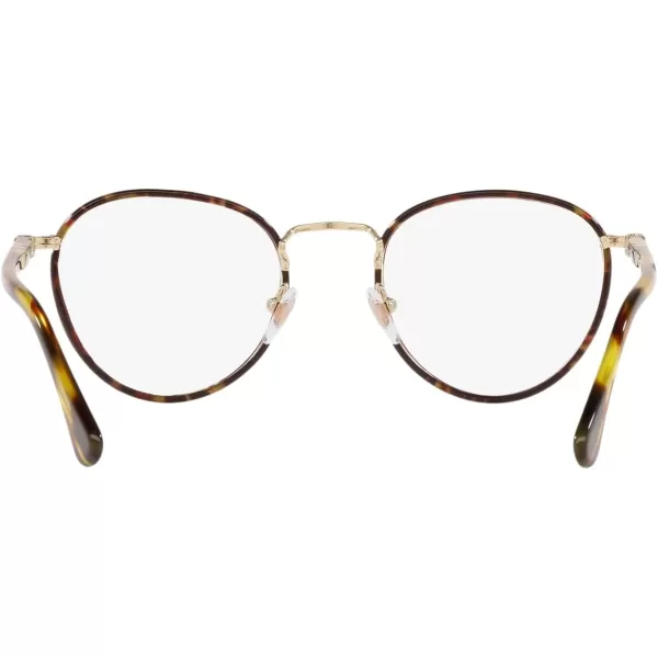 Persol Po2410vj Round Prescription Eyewear FramesGoldCaffeDemo Lens