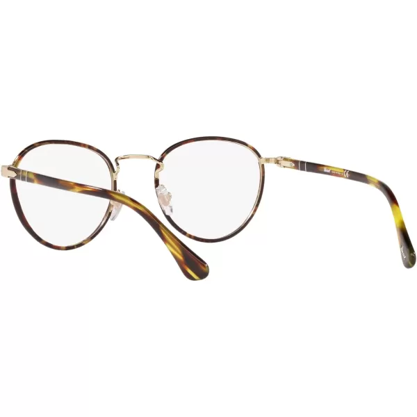 Persol Po2410vj Round Prescription Eyewear FramesGoldCaffeDemo Lens