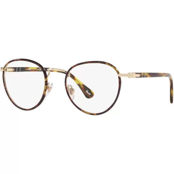 Persol Po2410vj Round Prescription Eyewear FramesGoldCaffeDemo Lens