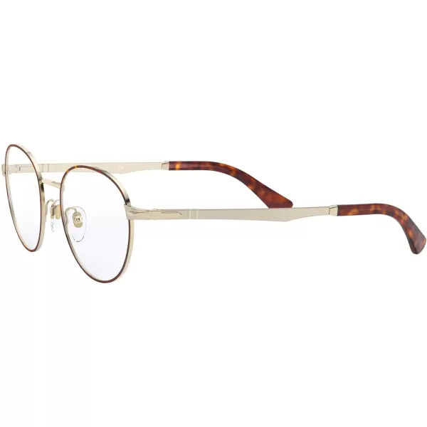 Persol Po2460v Round Prescription Eyewear FramesGoldHavanaDemo Lens