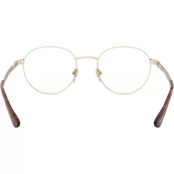 Persol Po2460v Round Prescription Eyewear FramesGoldHavanaDemo Lens