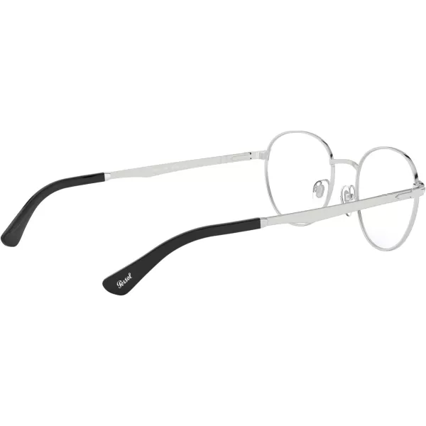 Persol Po2460v Round Prescription Eyewear FramesSilverBlackDemo Lens