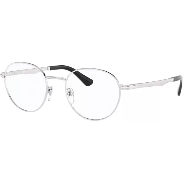 Persol Po2460v Round Prescription Eyewear FramesSilverDemo Lens