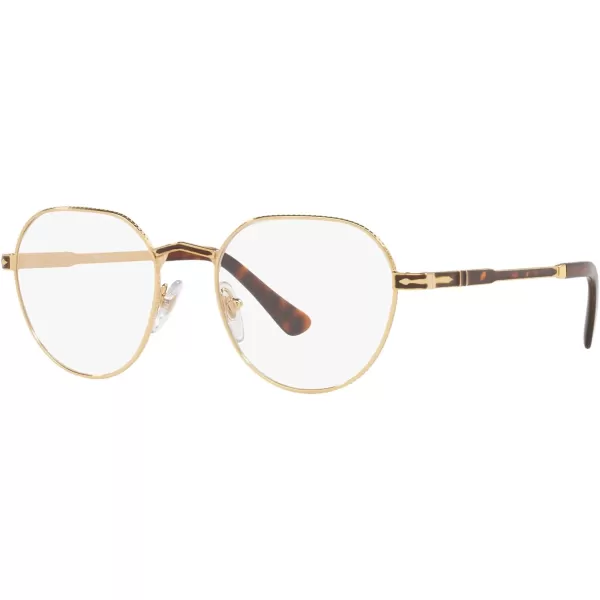 Persol Po2486v Round Prescription Eyewear FramesGoldDemo Lens