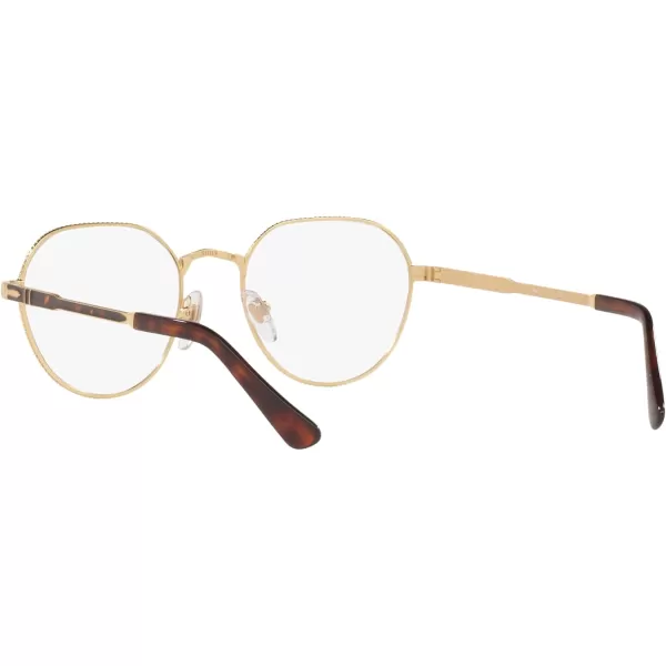 Persol Po2486v Round Prescription Eyewear FramesGoldDemo Lens