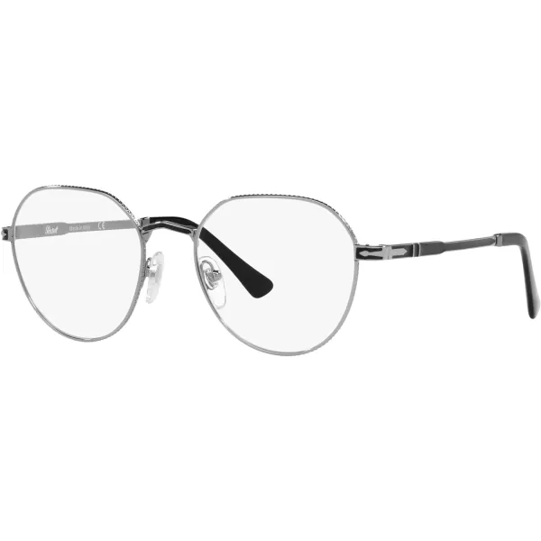 Persol Po2486v Round Prescription Eyewear FramesGunmetalDemo Lens