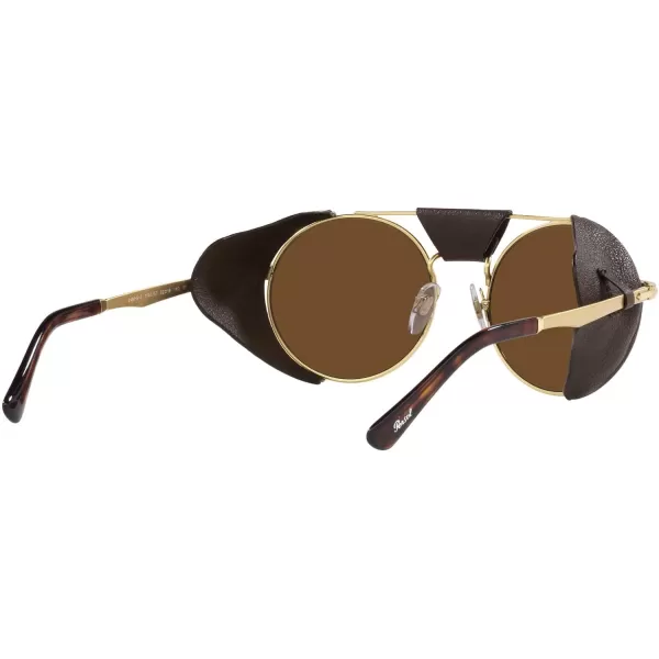 Persol Po2496sz Round SunglassesGoldBrown Polarized