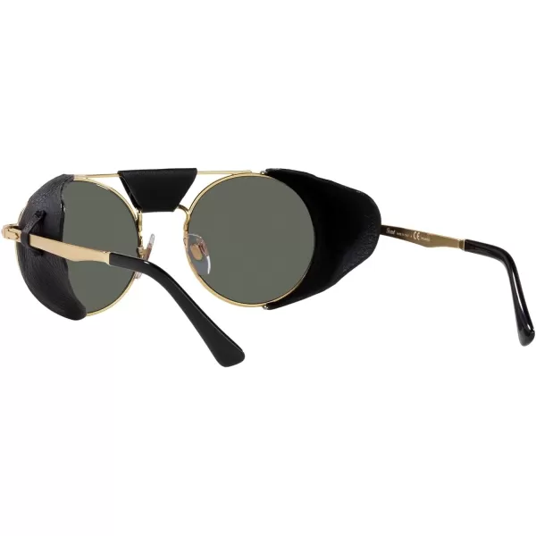 Persol Po2496sz Round SunglassesGoldGreen Polarized