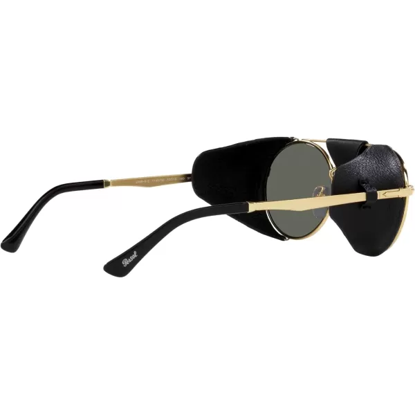 Persol Po2496sz Round SunglassesGoldGreen Polarized