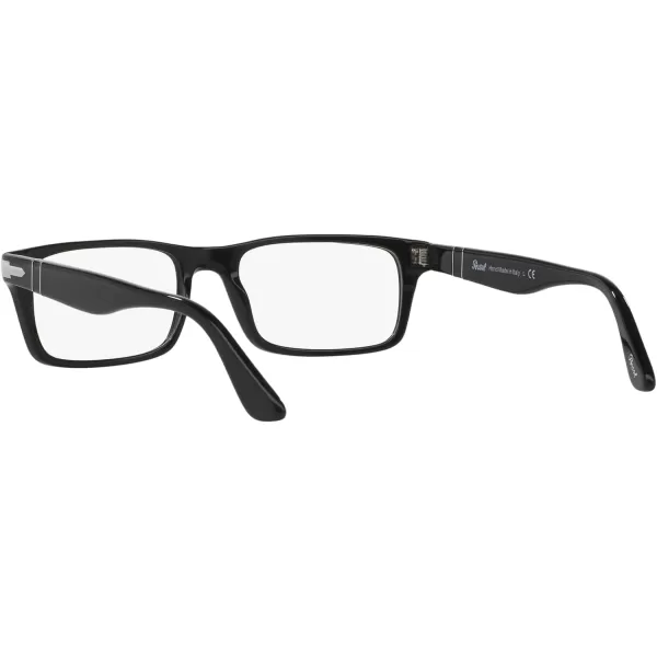 Persol Po3050v Rectangular Prescription Eyewear FramesBlackDemo Lens