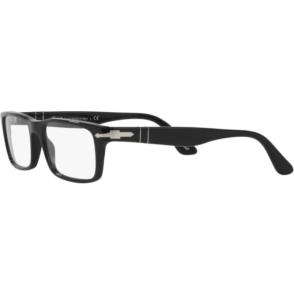 Persol Po3050v Rectangular Prescription Eyewear FramesBlackDemo Lens