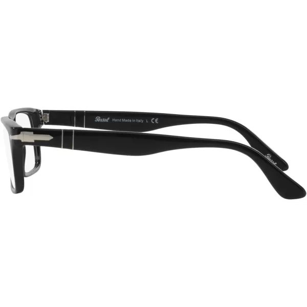 Persol Po3050v Rectangular Prescription Eyewear FramesBlackDemo Lens