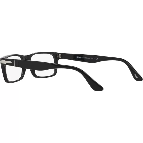 Persol Po3050v Rectangular Prescription Eyewear FramesBlackDemo Lens