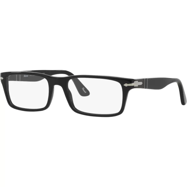 Persol Po3050v Rectangular Prescription Eyewear FramesBlackDemo Lens