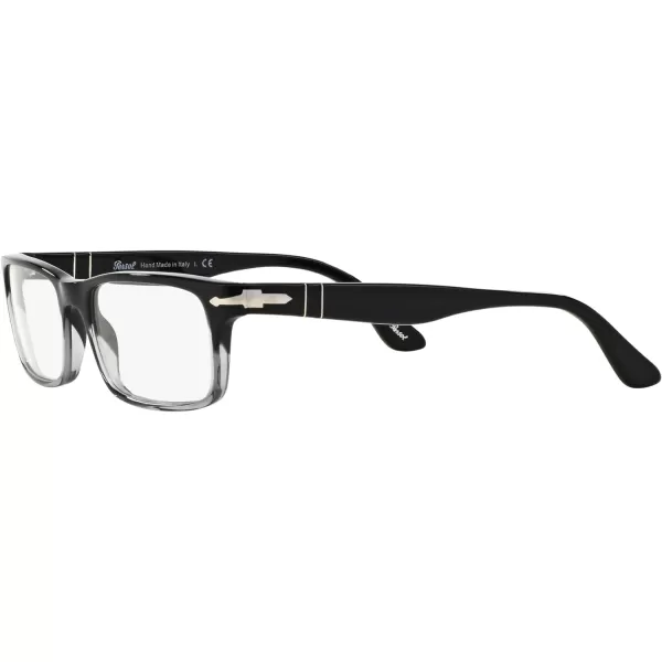 Persol Po3050v Rectangular Prescription Eyewear FramesGradient BlackDemo Lens