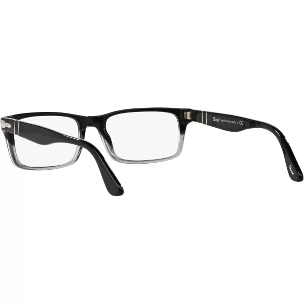 Persol Po3050v Rectangular Prescription Eyewear FramesGradient BlackDemo Lens