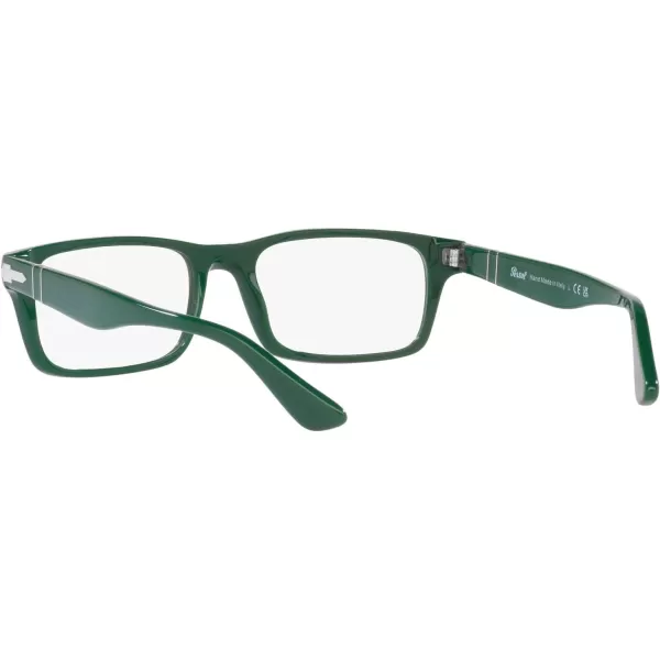 Persol Po3050v Rectangular Prescription Eyewear FramesSolid GreenDemo Lens