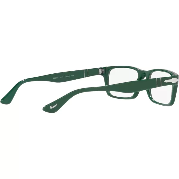 Persol Po3050v Rectangular Prescription Eyewear FramesSolid GreenDemo Lens