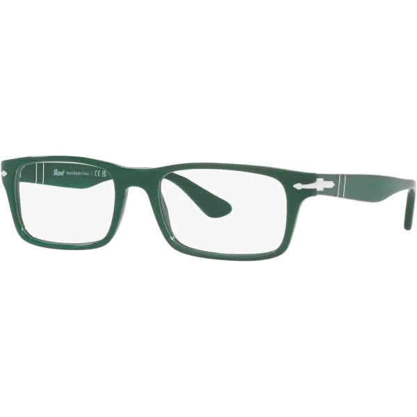 Persol Po3050v Rectangular Prescription Eyewear FramesSolid GreenDemo Lens