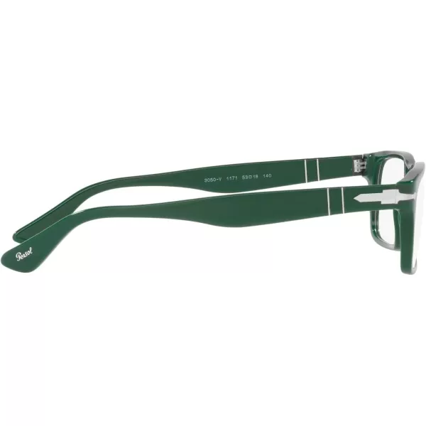 Persol Po3050v Rectangular Prescription Eyewear FramesSolid GreenDemo Lens