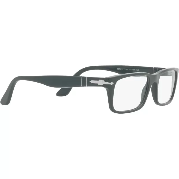 Persol Po3050v Rectangular Prescription Eyewear FramesSolid GreyDemo Lens