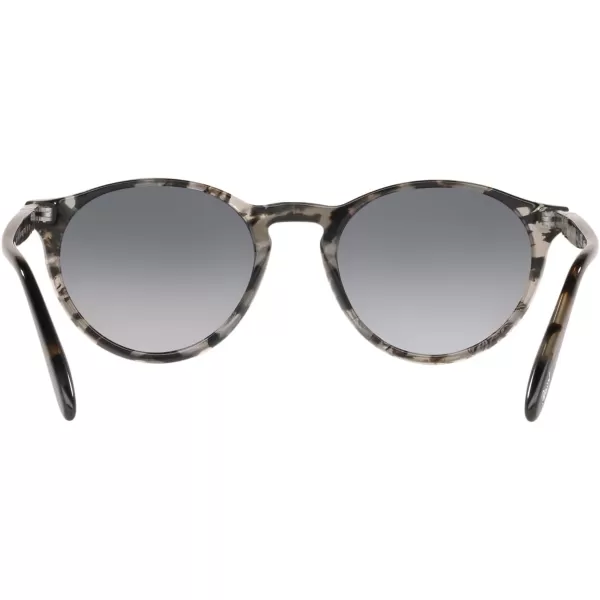 Persol Po3092sm Steve McQueen Round SunglassesGrey TortoisePolarized Gradient Grey