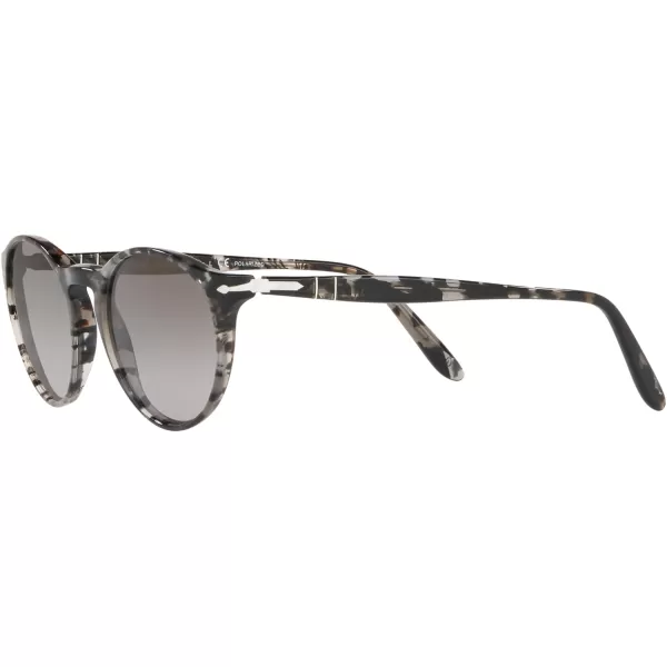 Persol Po3092sm Steve McQueen Round SunglassesGrey TortoisePolarized Gradient Grey