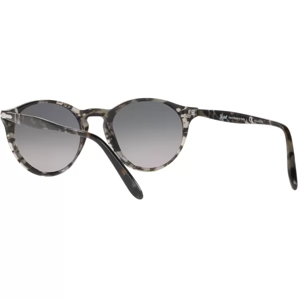 Persol Po3092sm Steve McQueen Round SunglassesGrey TortoisePolarized Gradient Grey