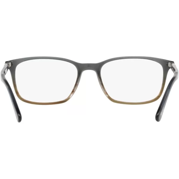 Persol Po3189v Rectangular Prescription Eyewear FramesGradient Grey StripedDemo Lens