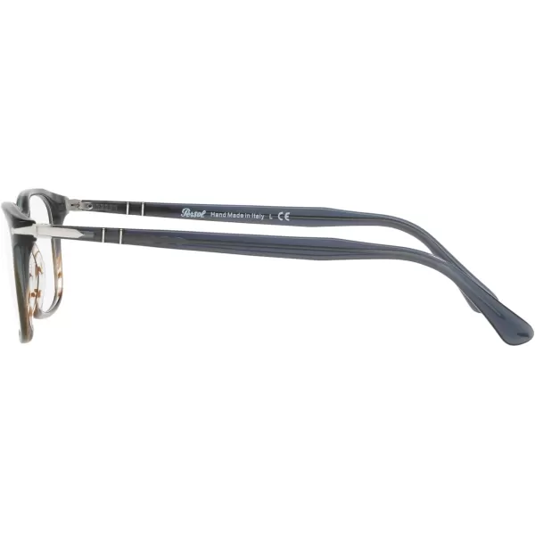 Persol Po3189v Rectangular Prescription Eyewear FramesGradient Grey StripedDemo Lens