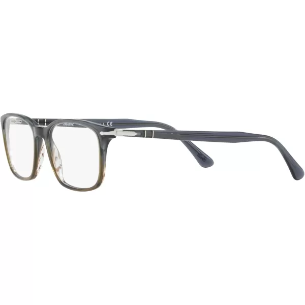 Persol Po3189v Rectangular Prescription Eyewear FramesGradient Grey StripedDemo Lens