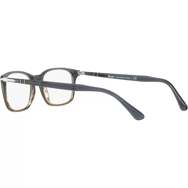 Persol Po3189v Rectangular Prescription Eyewear FramesGradient Grey StripedDemo Lens