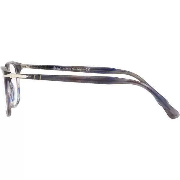 Persol Po3189v Rectangular Prescription Eyewear FramesGreyBlueDemo Lens