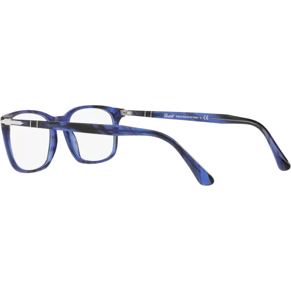 Persol Po3189v Rectangular Prescription Eyewear FramesStriped BlueDemo Lens