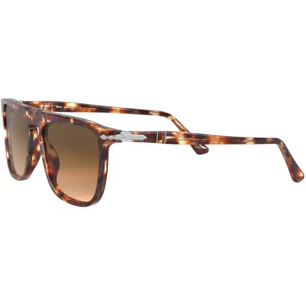 Persol Po3225s Rectangular SunglassesStriped HoneyBrown Gradient