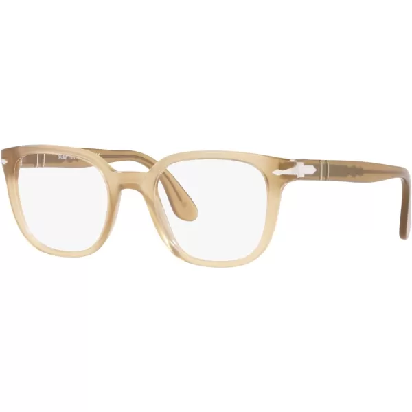 Persol Po3263v Square Prescription Eyewear FramesBeige OpalDemo Lens