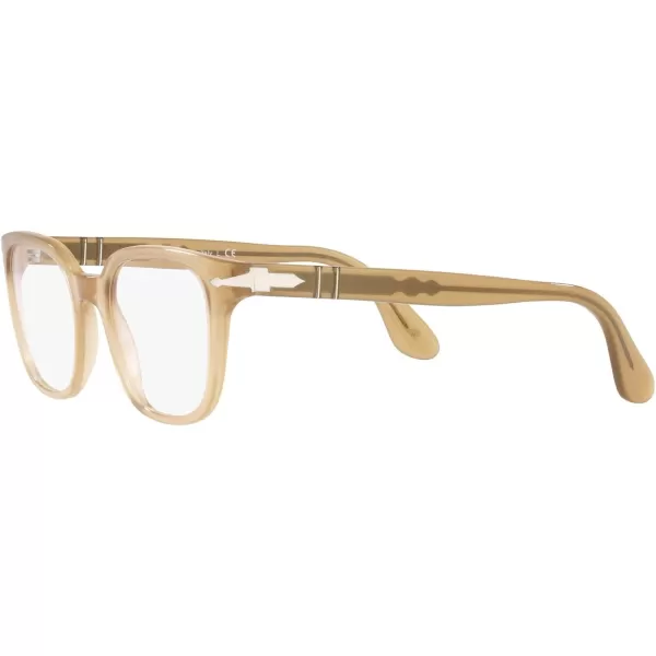 Persol Po3263v Square Prescription Eyewear FramesBeige OpalDemo Lens