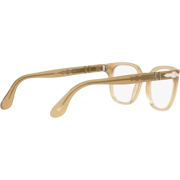 Persol Po3263v Square Prescription Eyewear FramesBeige OpalDemo Lens