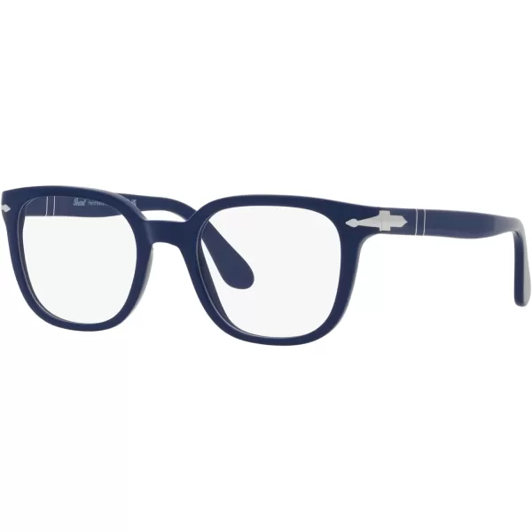 Persol Po3263v Square Prescription Eyewear FramesSolid BlueDemo Lens