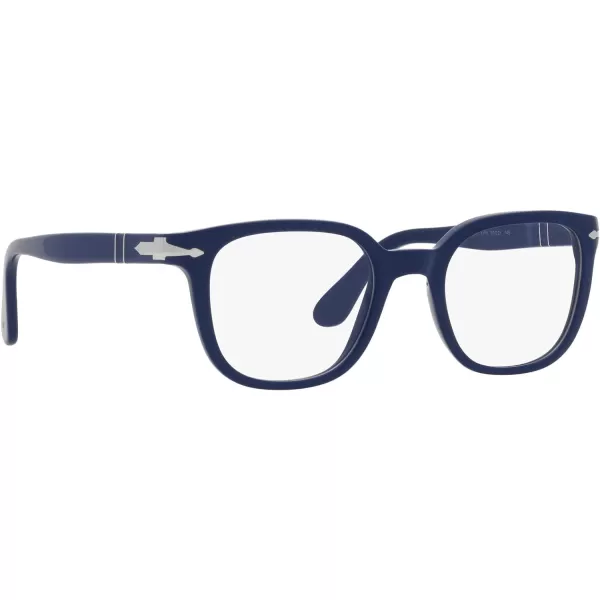 Persol Po3263v Square Prescription Eyewear FramesSolid BlueDemo Lens