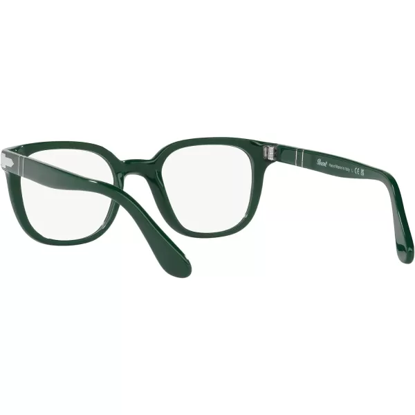 Persol Po3263v Square Prescription Eyewear FramesSolid GreenDemo Lens