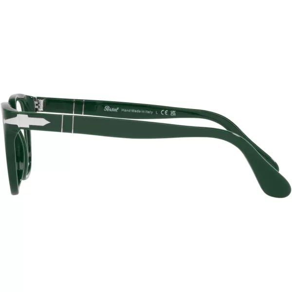 Persol Po3263v Square Prescription Eyewear FramesSolid GreenDemo Lens