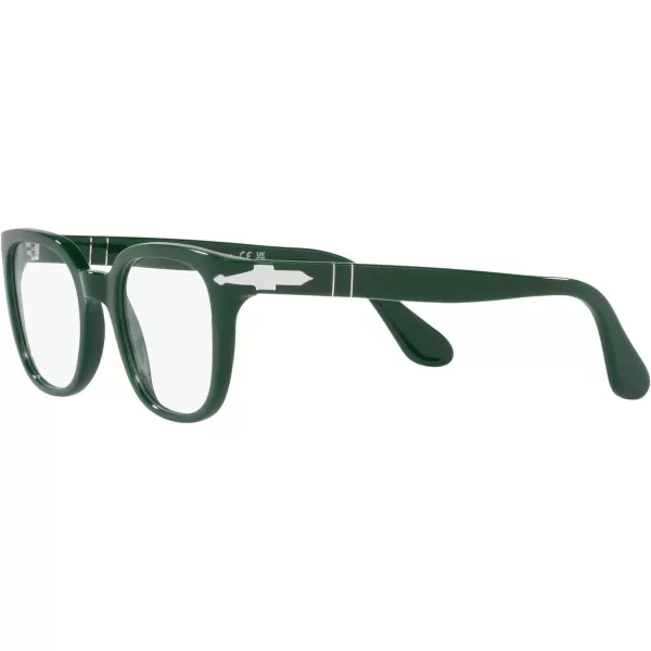 Persol Po3263v Square Prescription Eyewear FramesSolid GreenDemo Lens